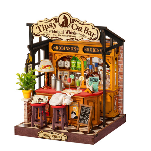 DS054 Tipsy Cat Bar | Robotime