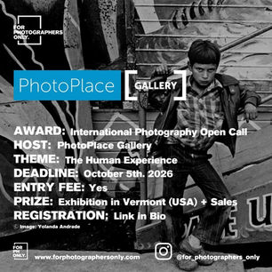 PhotoPlace Gallery - International Photography Open Call
