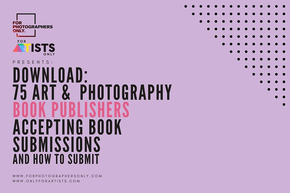 75 ART & PHOTOGRAPHY BOOK PUBLISHERS Accepting Submissions: and how to do.
