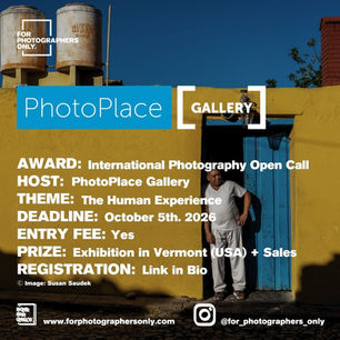 PhotoPlace Gallery - "The Human Experience" Call for Entries