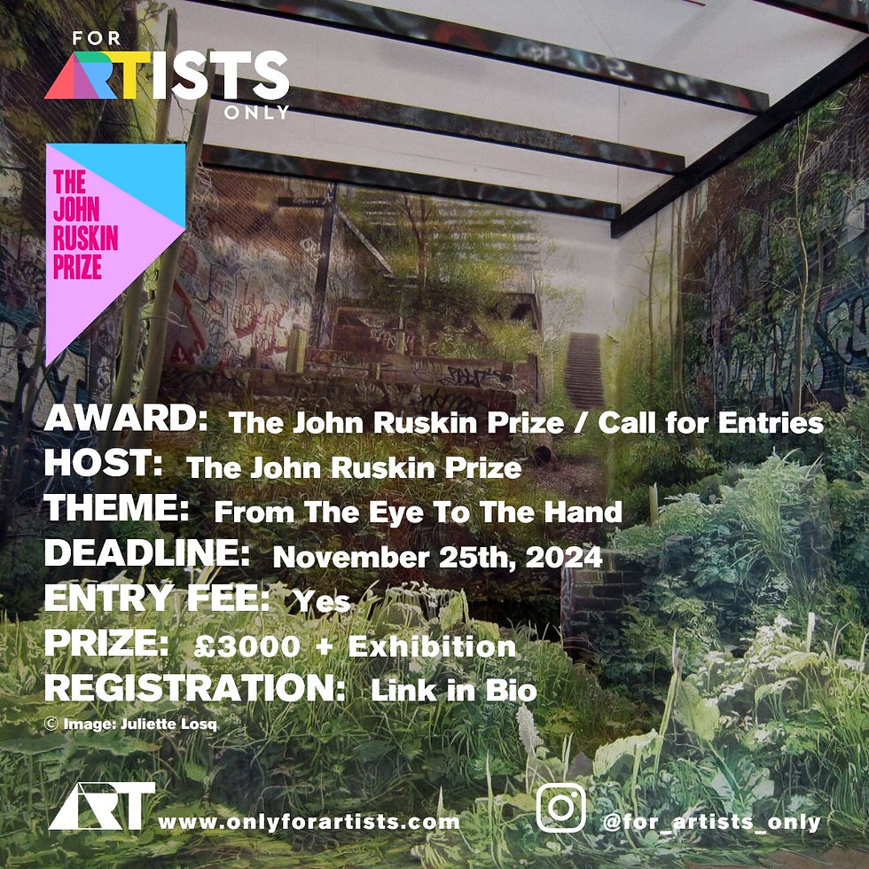 The 7th John Ruskin Prize