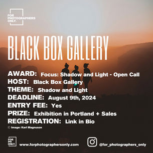 Black Box Gallery - Black and White Photo Contest
