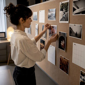 Organización visual de concursos fotográficos mensuales