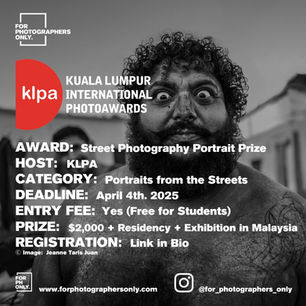 Kuala Lumpur Photography Award - Street Photography Portrait Prize