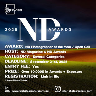 ND Awards - 12th Annual Edition Neutral Density Photography Awards 2025