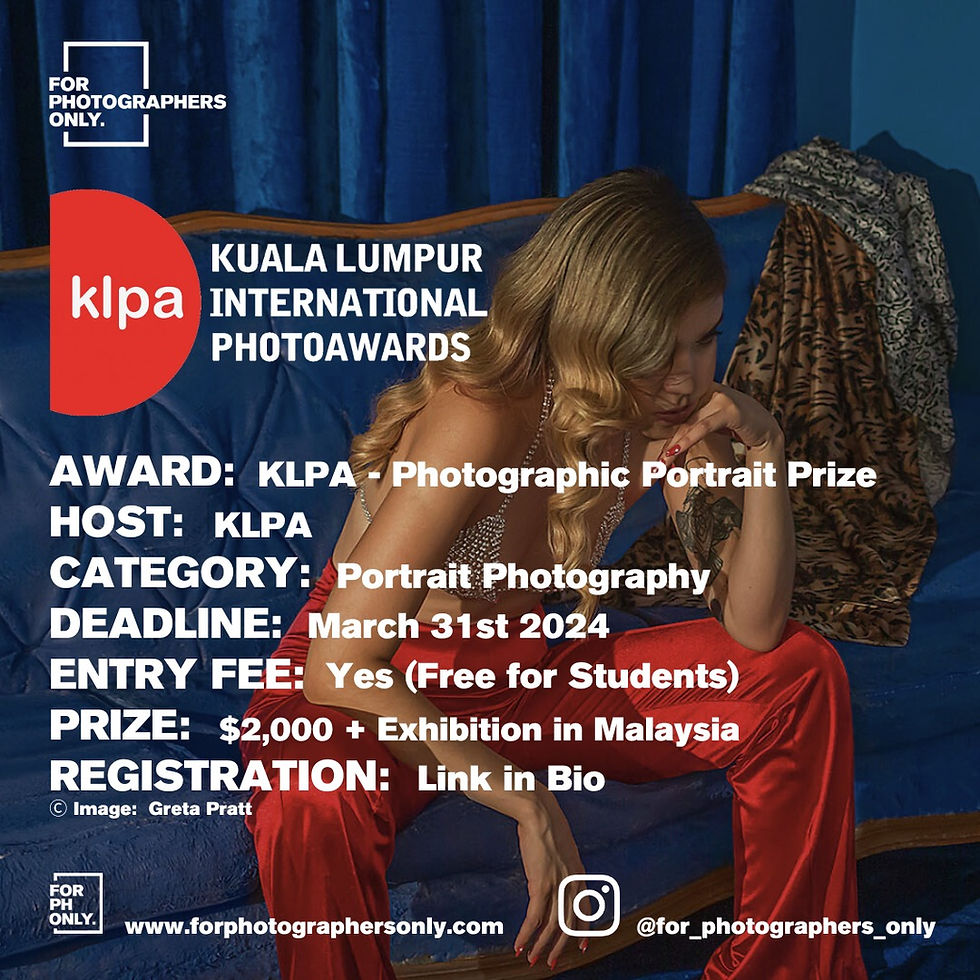 KLPA 2024 - Photographic Portrait Prize