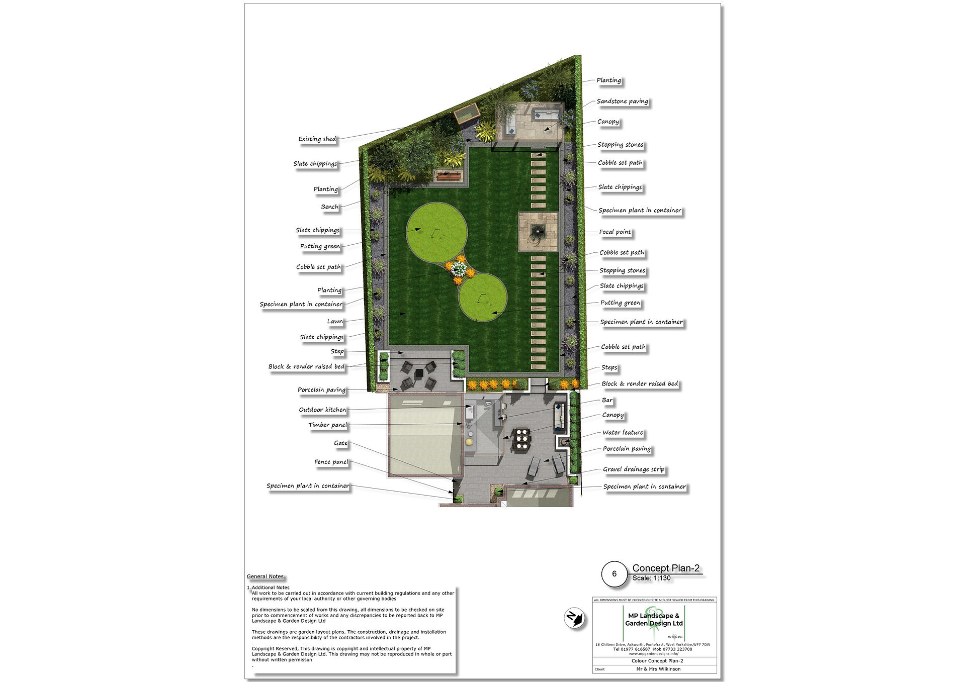 Landscape design for a property in Wakefield by MP Landscape & Garden Design Ltd