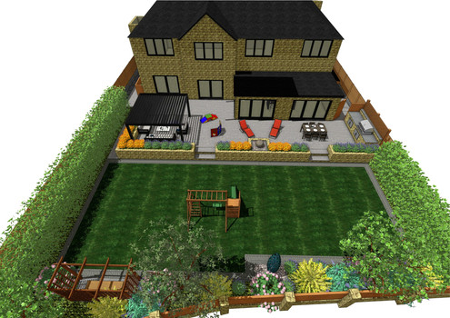 Garden design for a property in Leeds by MP Landscape & Garden Design ltd