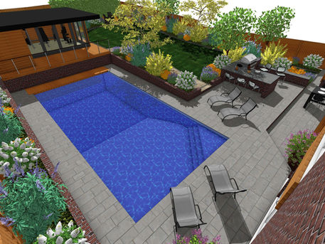 Garden Concept Plans for a Modern Outdoor Space in Wakefield