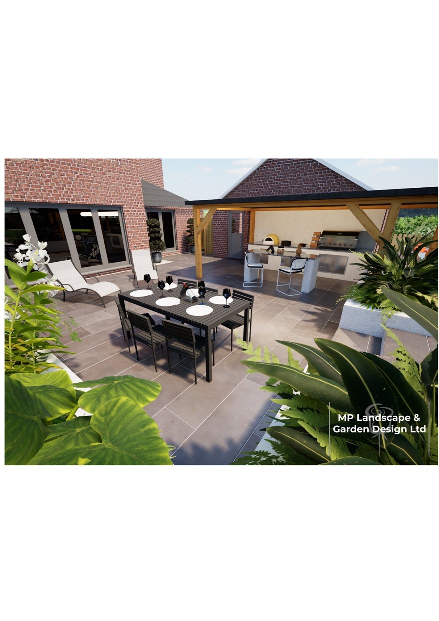 Landscape design for a property in Wakefield by MP Landscape & Garden Design Ltd