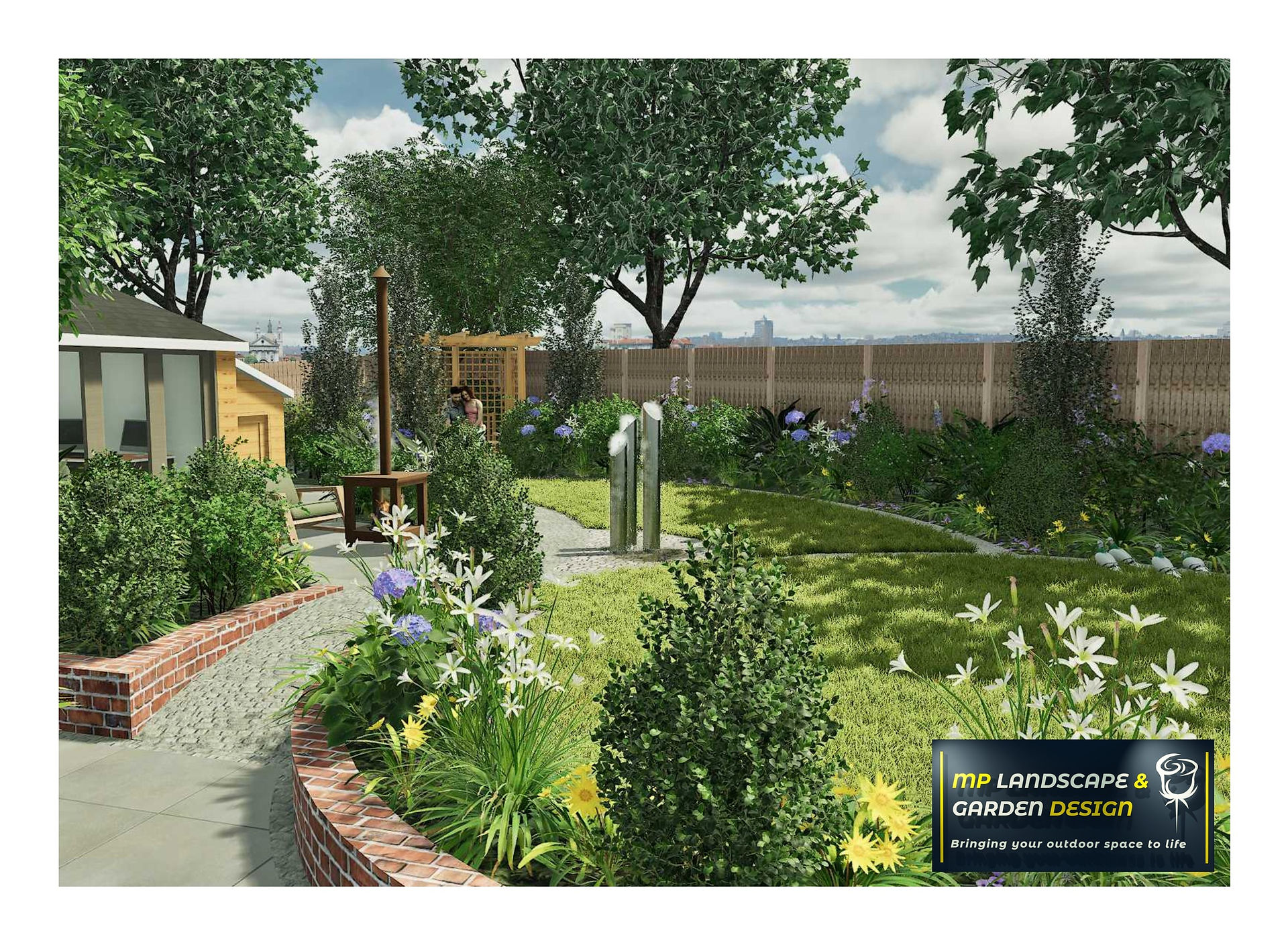 Landscape design for a property in Wakefield by MP Landscape & Garden Design