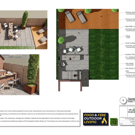 Brick Outdoor Fireplace Design and Cost Options by MP Landscape & Garden Design Ltd