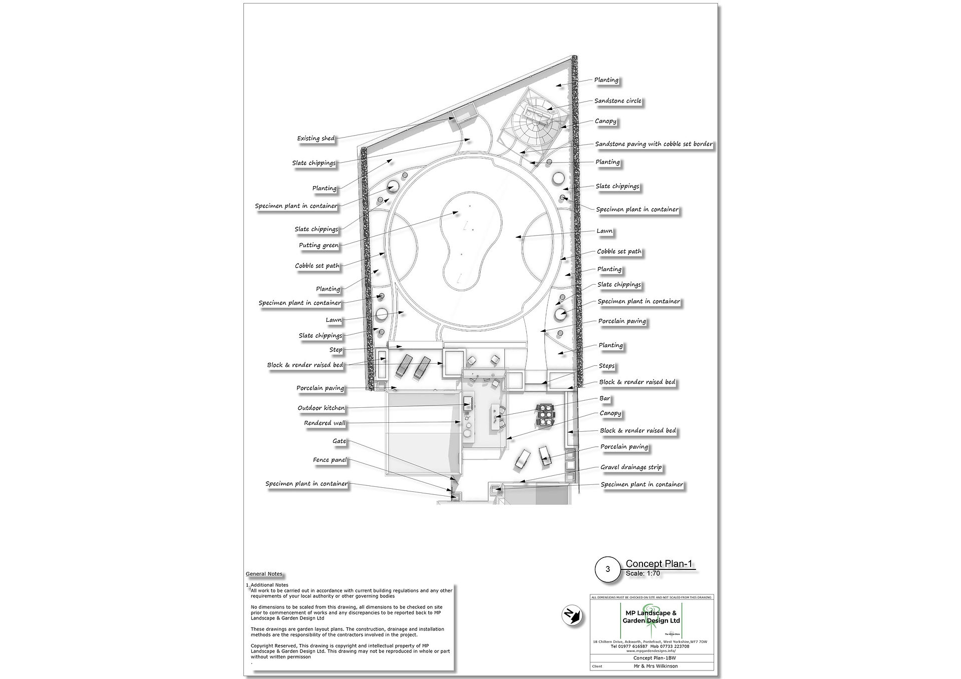 Landscape design, Wakefield by MP Landscape & Garden Design Ltd