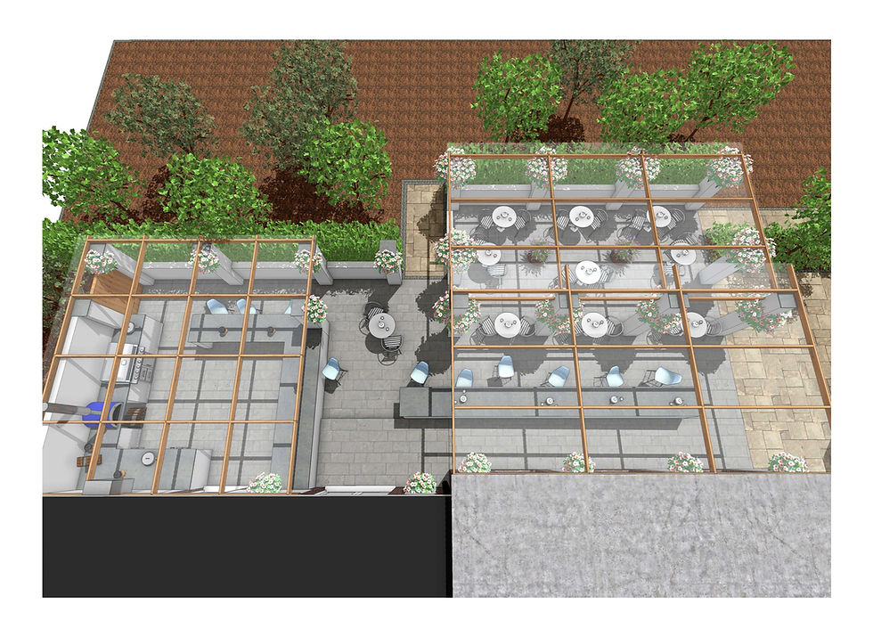 Two Outdoor Design Concept Plans for Carleton Grange in Carleton