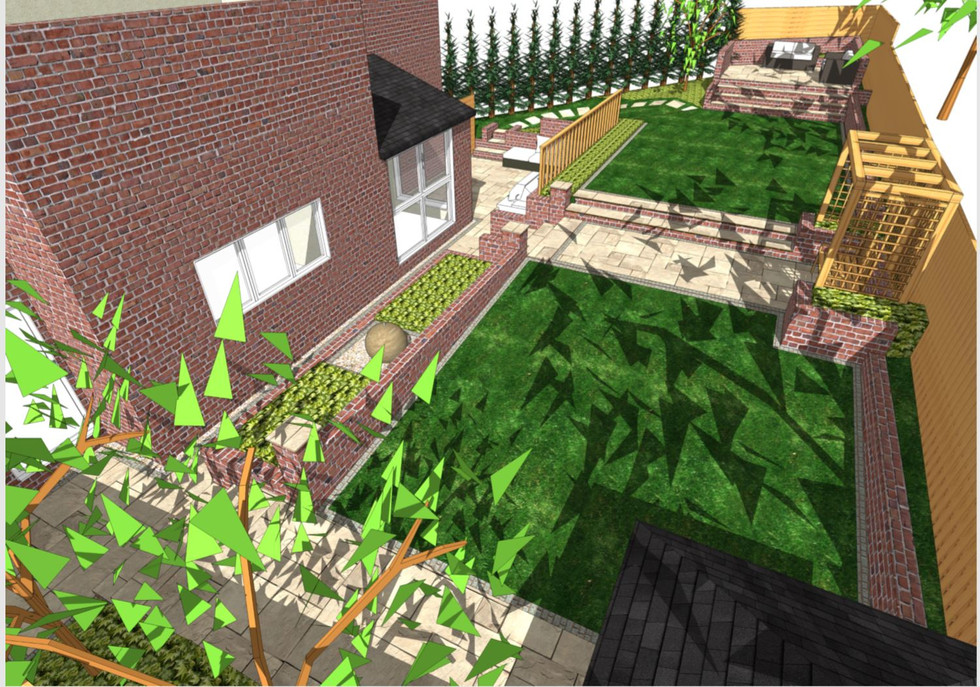 1, Overview of concept plan 1 for a property in Wakefield