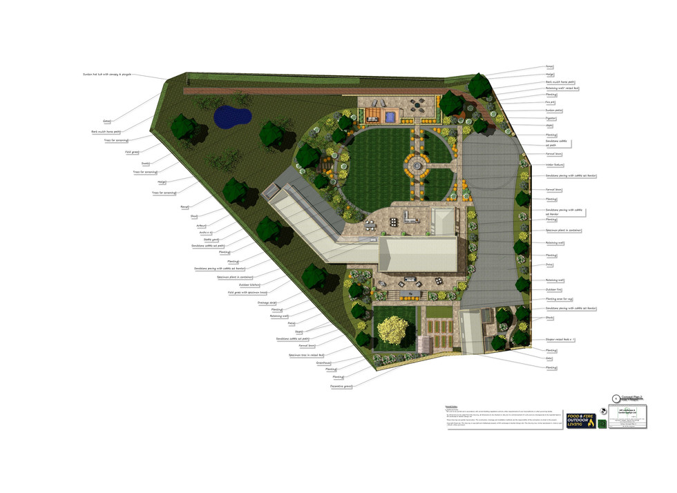 Landscape design for a property in Wakefield by MP Landscape & Garden Design Ltd