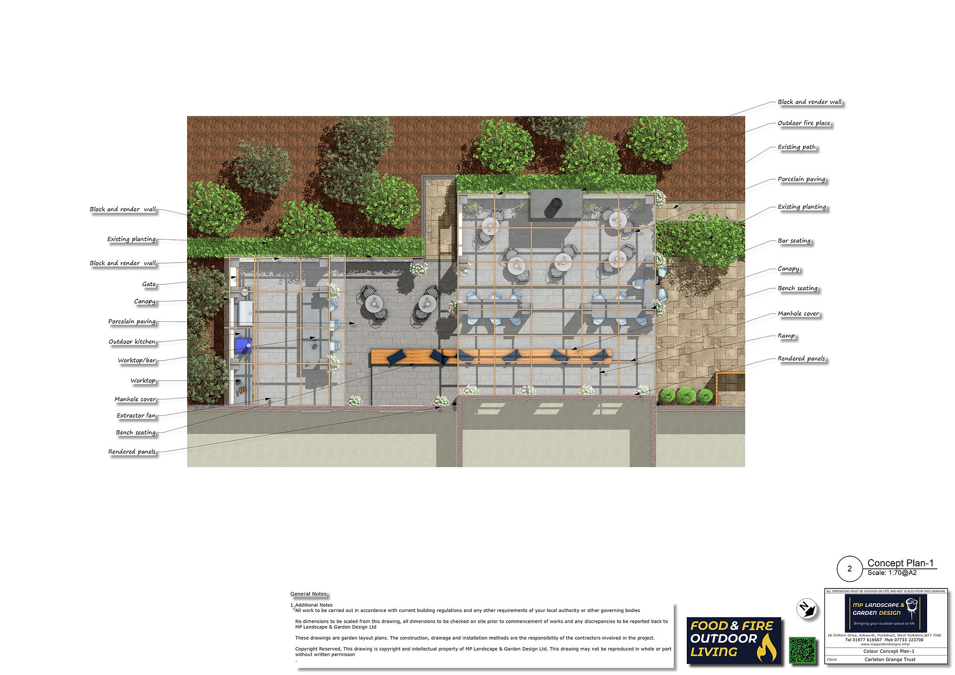 Landscape design for a property in Pontefract by MP Landscape & Garden Design