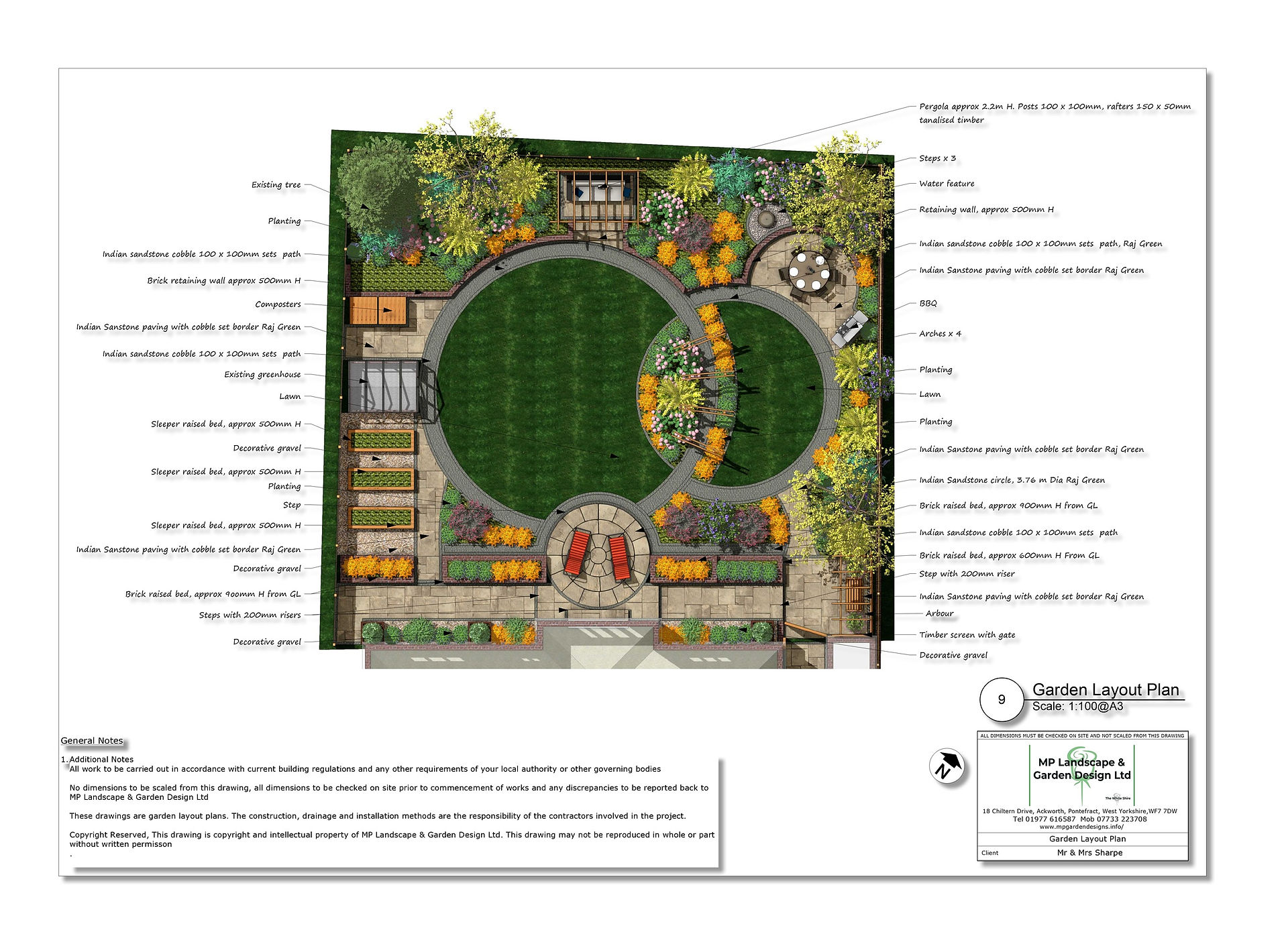 Landscape design by MP Landscape & Garden Design Ltd