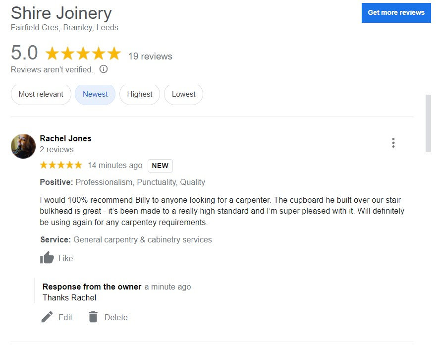 Google review