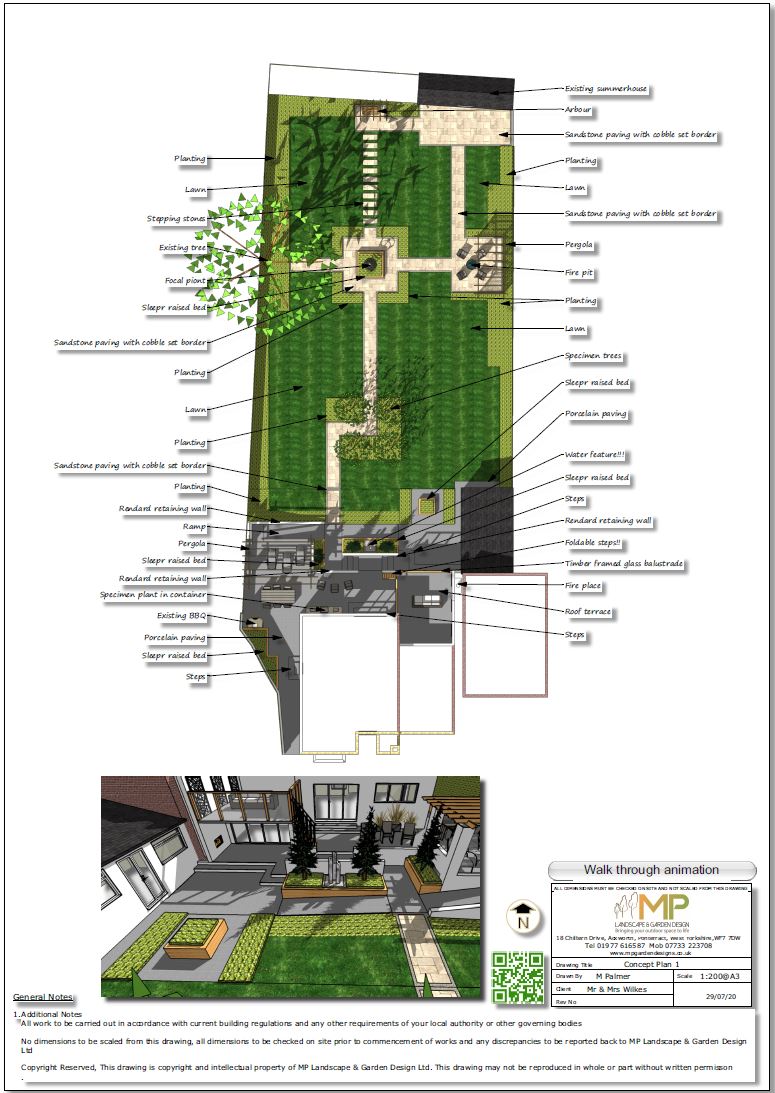 2, Colour concept plan-1 for a property in Wakefield