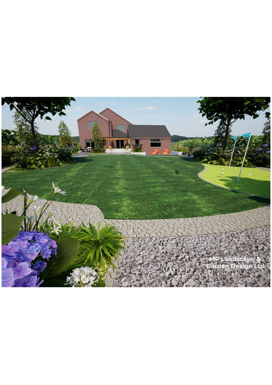 Landscape design for a property in Wakefield by MP Landscape & Garden Design Ltd