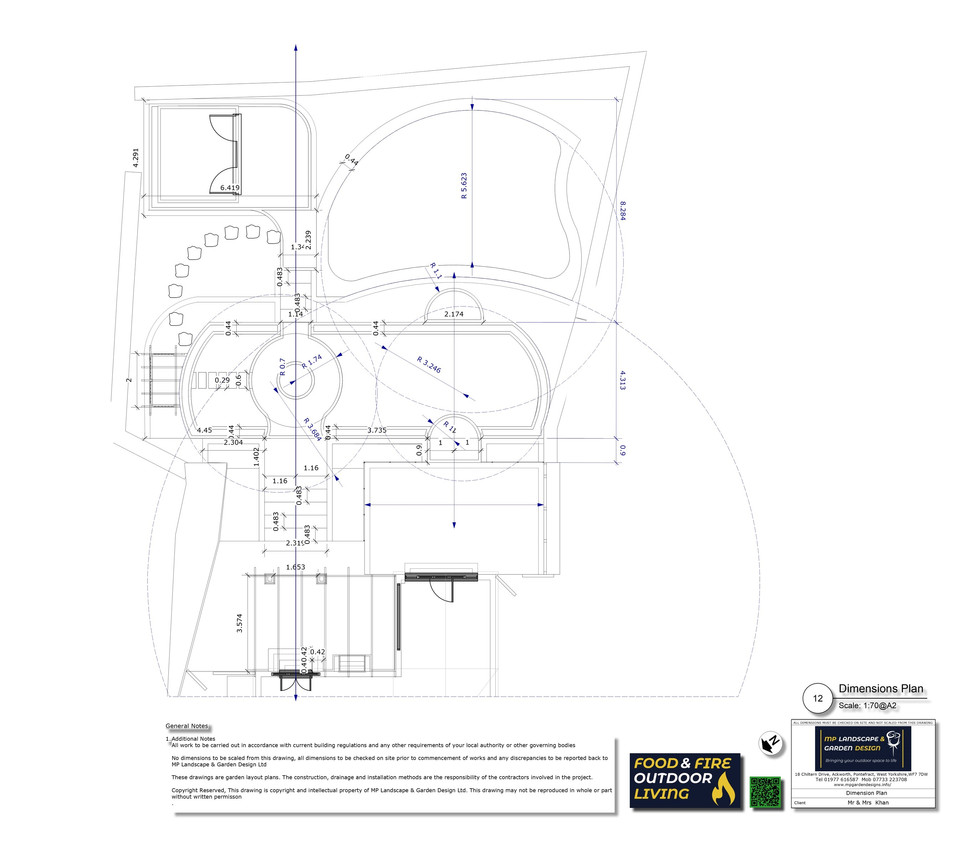 Landscape design plans for a property in Pontefract by MP Landscape & Garden Design