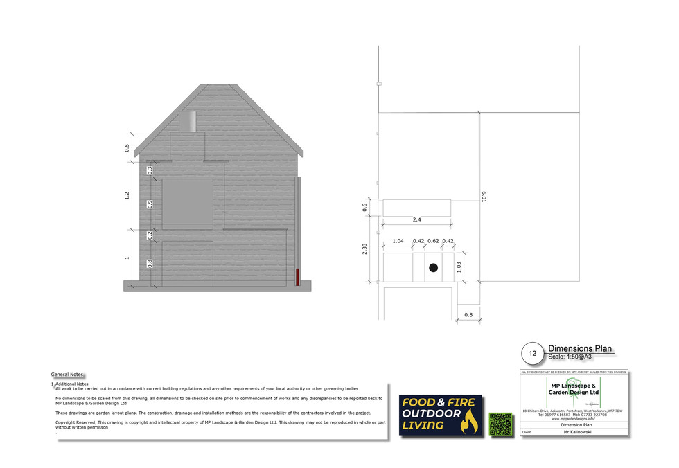 Outdoor fireplace design by MP Landscpae & Garden Design Ltd