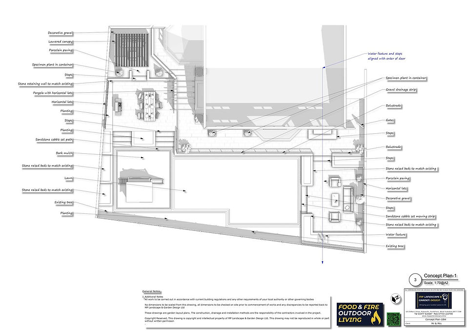 Landscape design for a property in Batley by MP Landscape & Garden Design