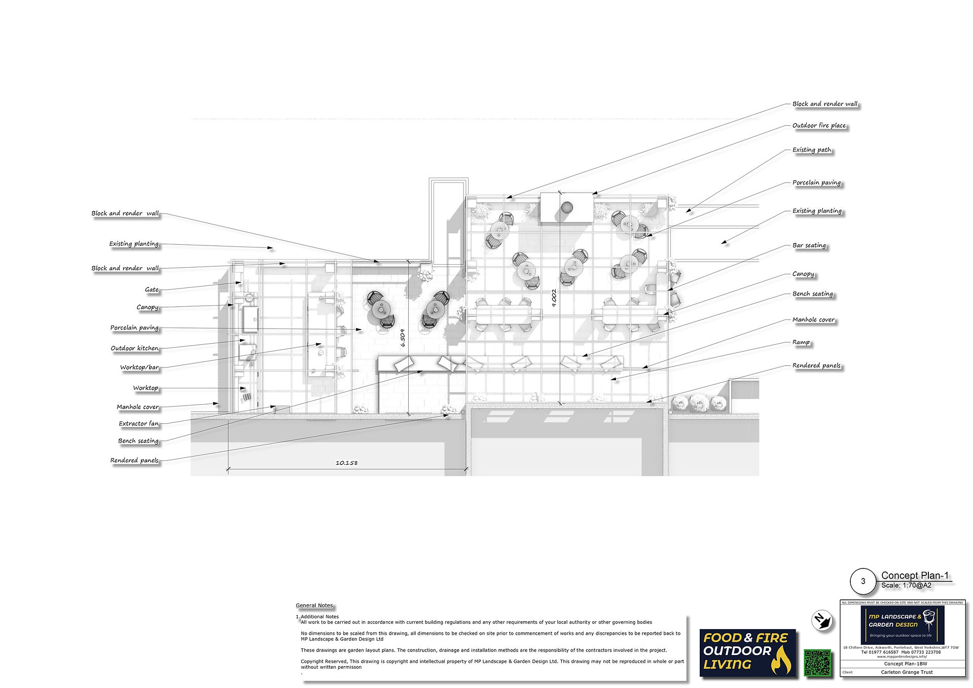 Landscape design for a property in Pontefract by MP Landscape & Garden Design