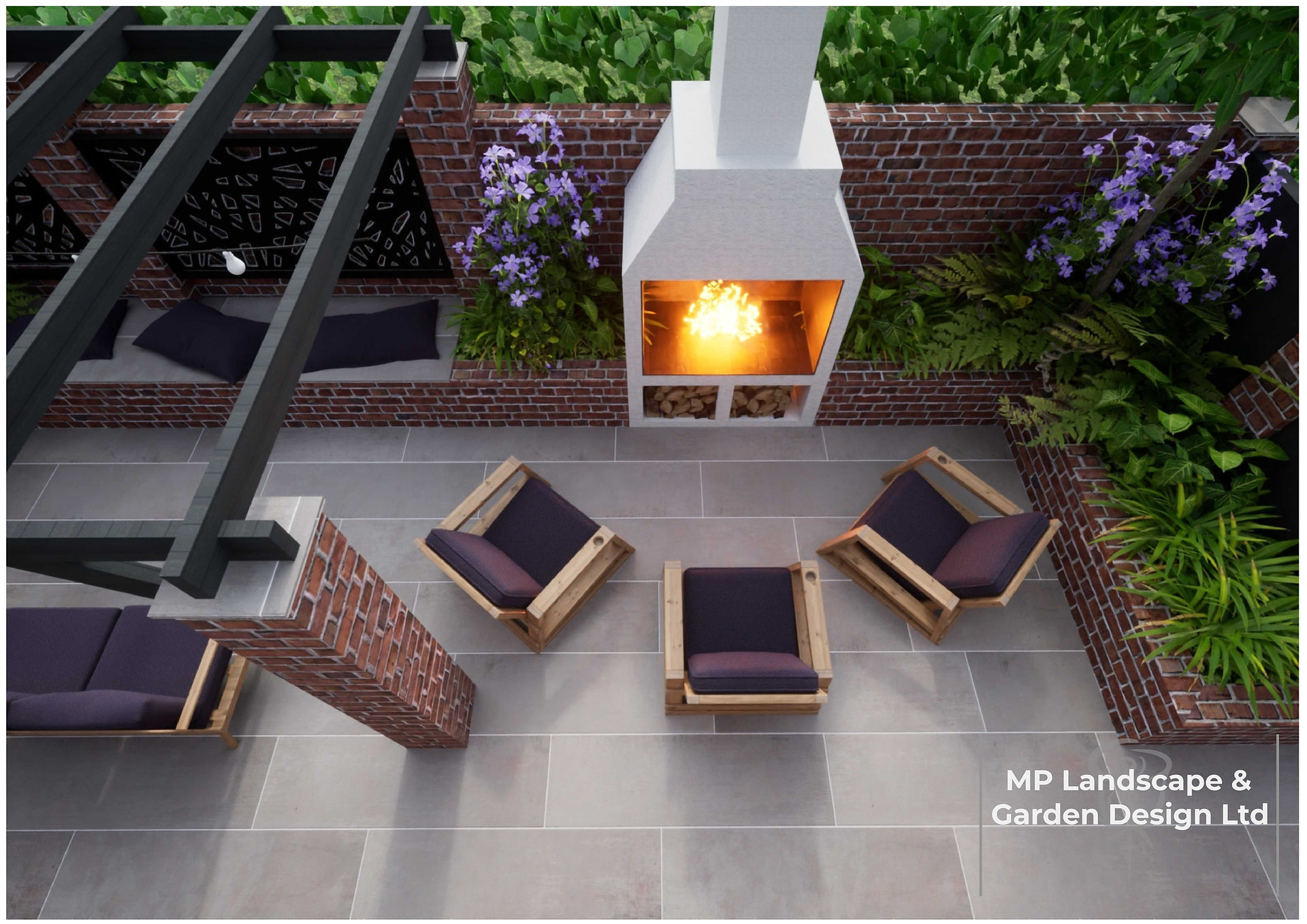 Courtyard design Hundhill Pontefract