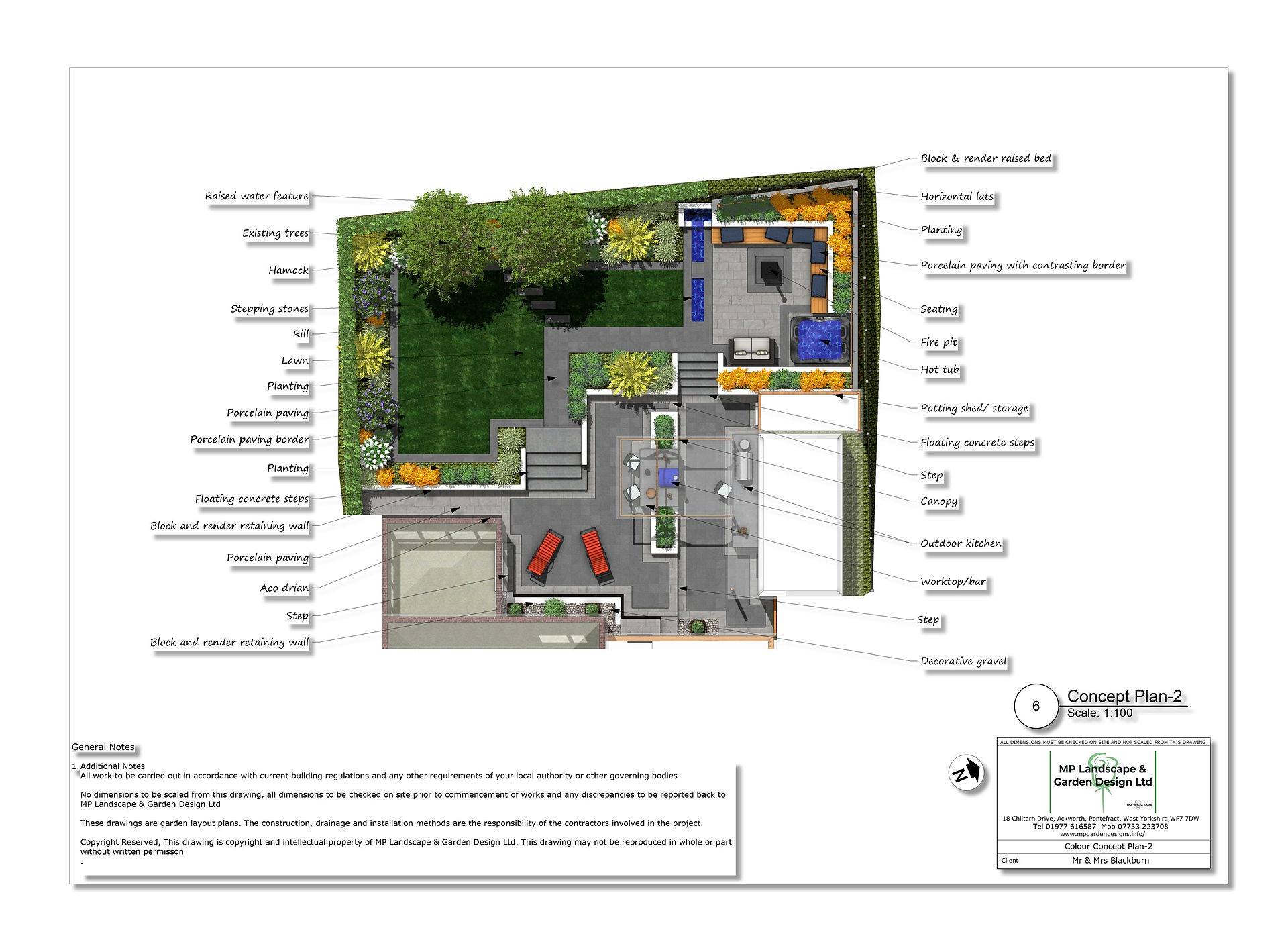 Garden design for a property in Wakefield by MP Landscape & Garden Design Ltd