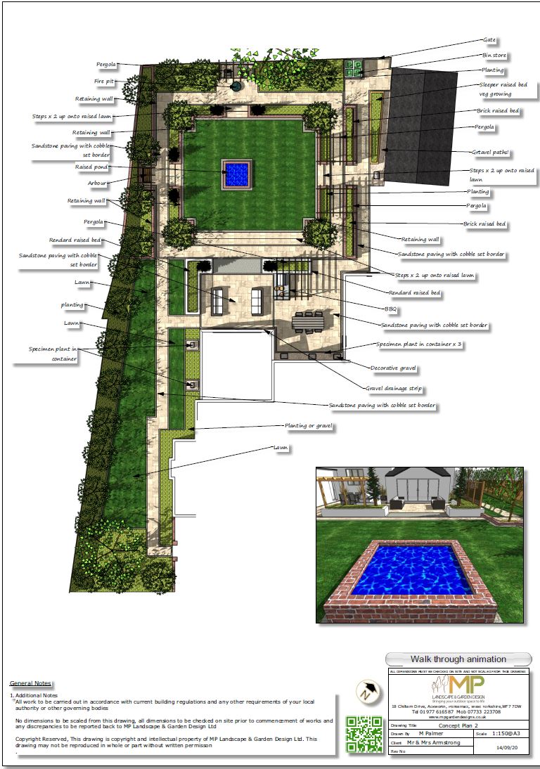 6, Colour concept plan-2 for a property in Wakefield