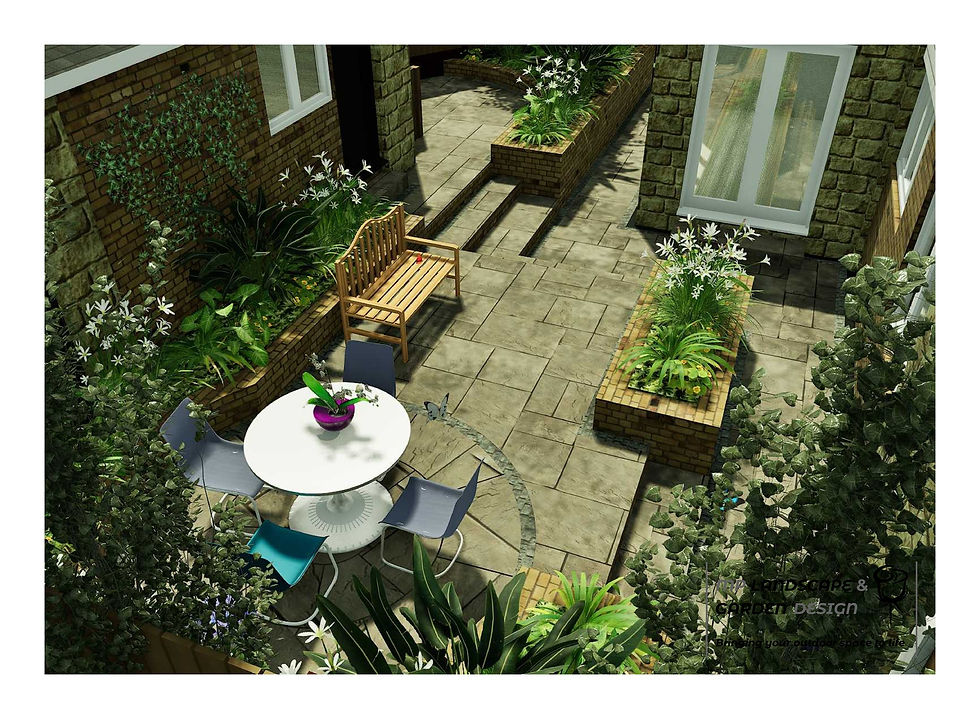 Garden Layout Plans for a Multi‑Level Rear Garden in Badsworth