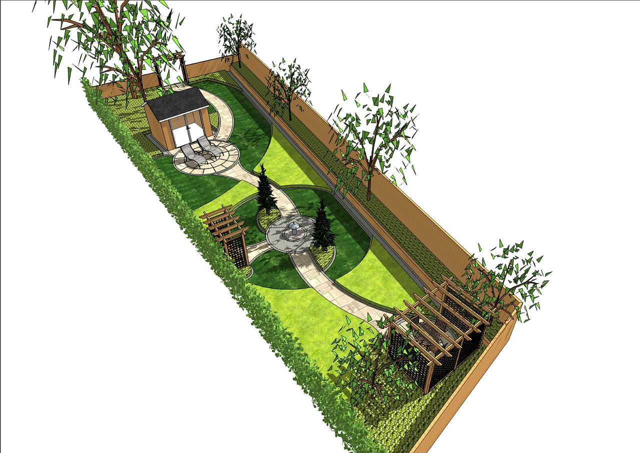 1, Overview of a garden design, Wakefield
