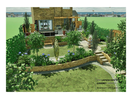 A Classic and Contemporary Garden Design.