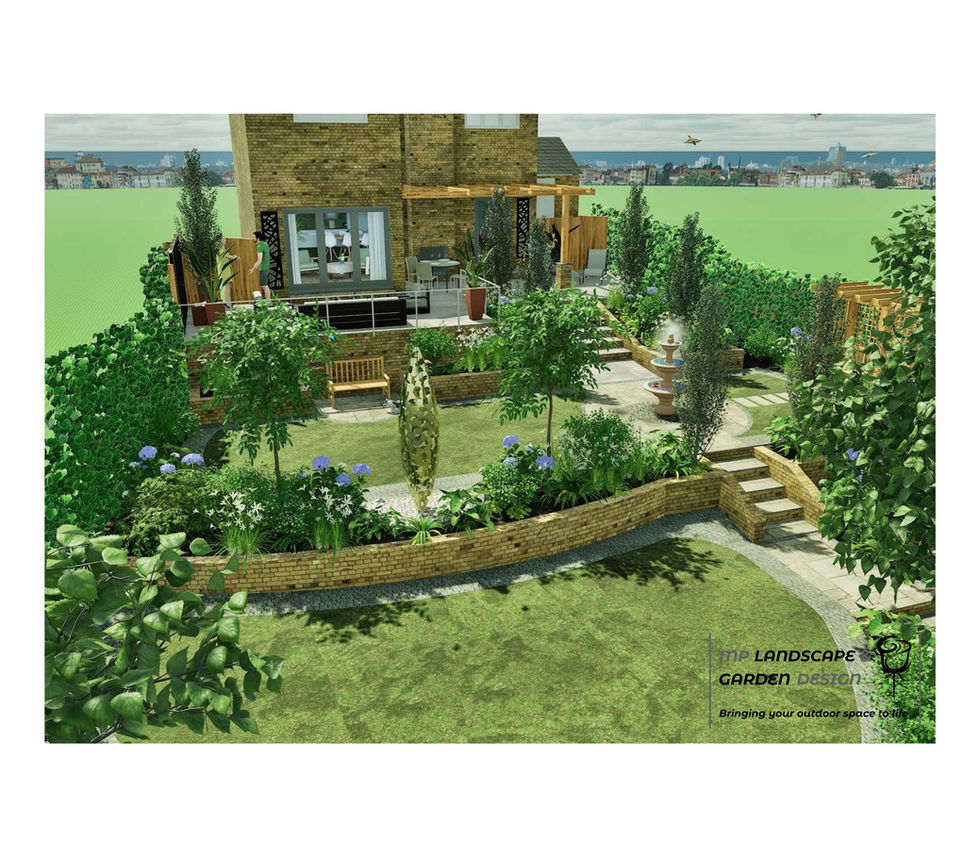 Landscape design plans for a property in Pontefract by MP Landscape & Garden Design