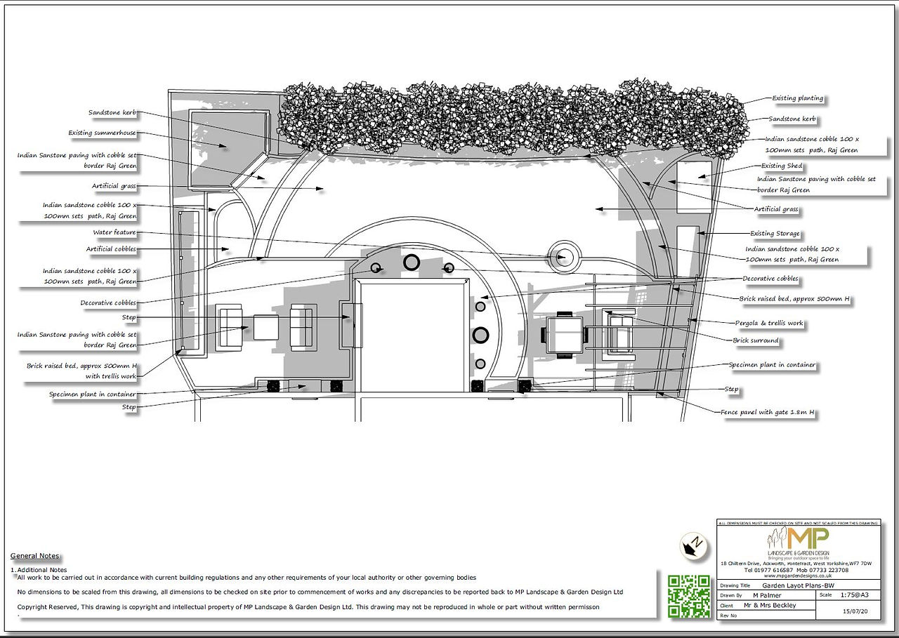 Garden design for a property in Wakefield by MP Landscape & Garden Design