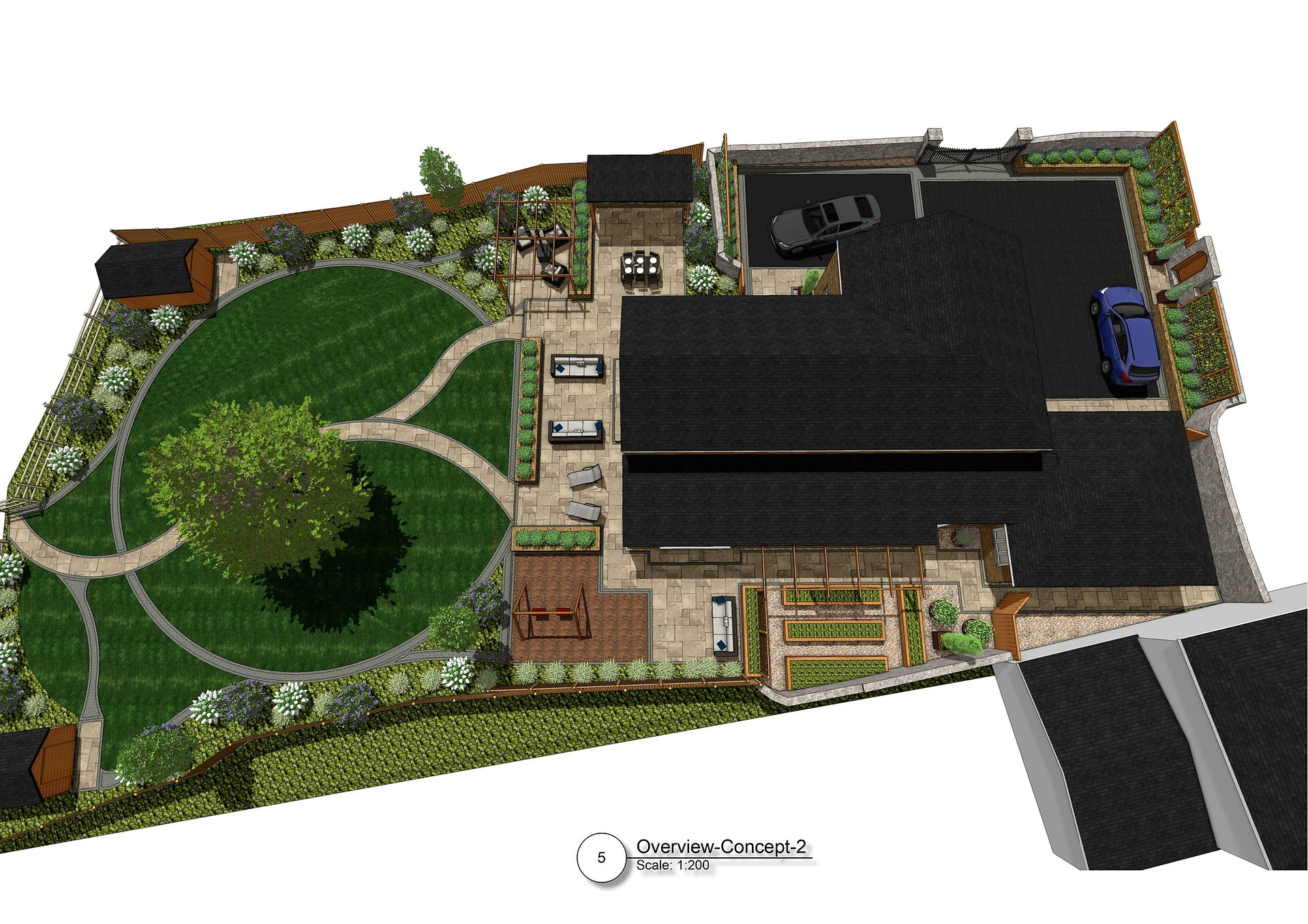 Landscpae design for a property in Pontefract by MP Landscape & Garden Design Ltd