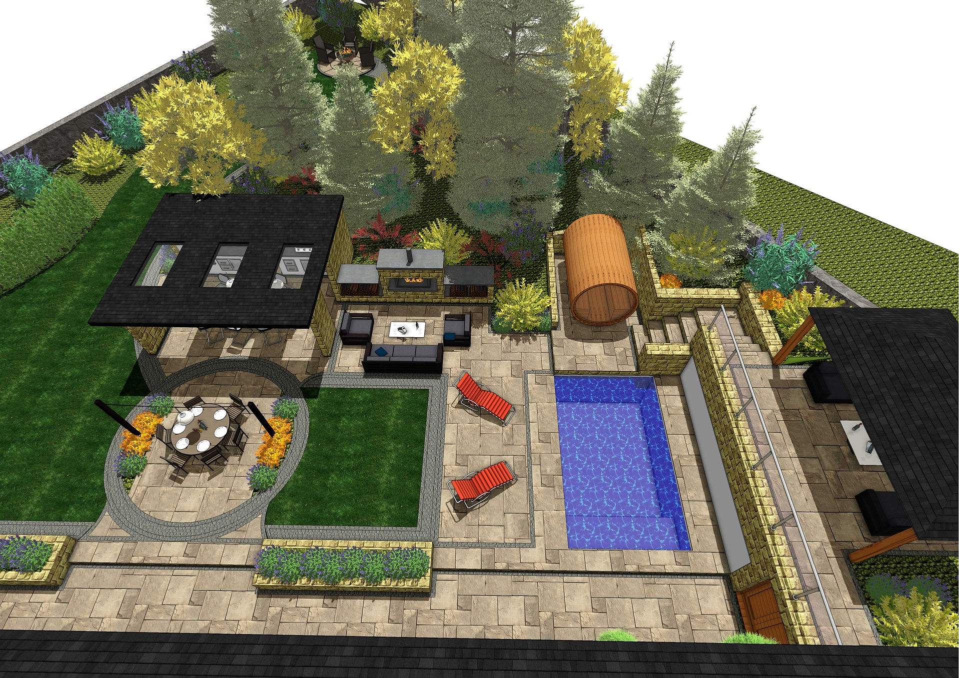 Landscape design for a property in Wakefield by MP Landscape & Garden Design Ltd.