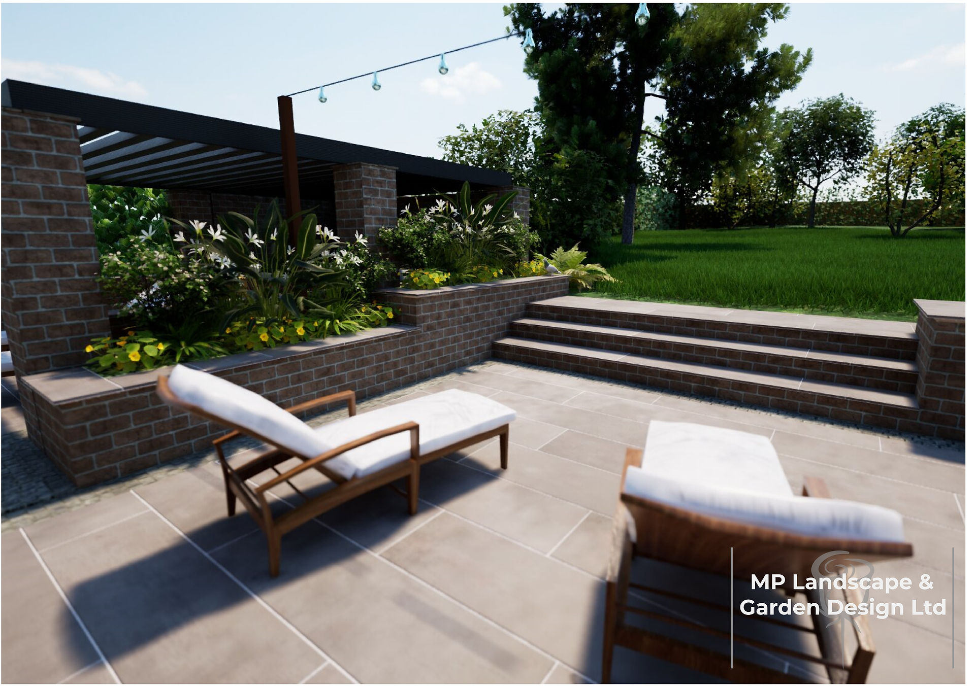 Landscape design plans for a property in Pontefract, by MP Landscape & Garden Design Ltd.