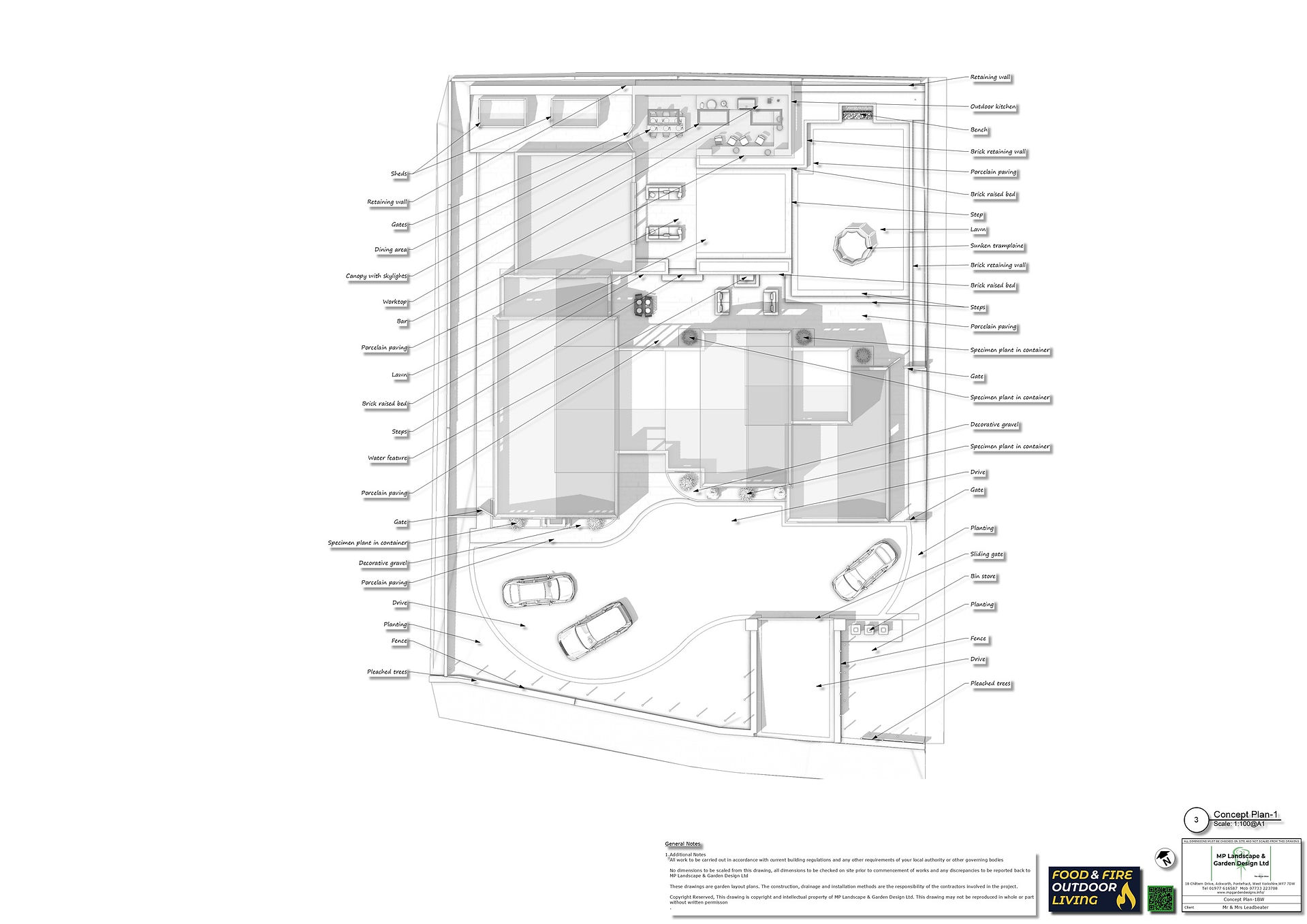 Landscape design for a property in Leeds by MP Landscape & Garden Design Ltd