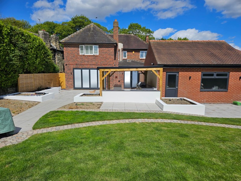 Outdoor kitchen designed by MP Landscape & Garden Design Ltd