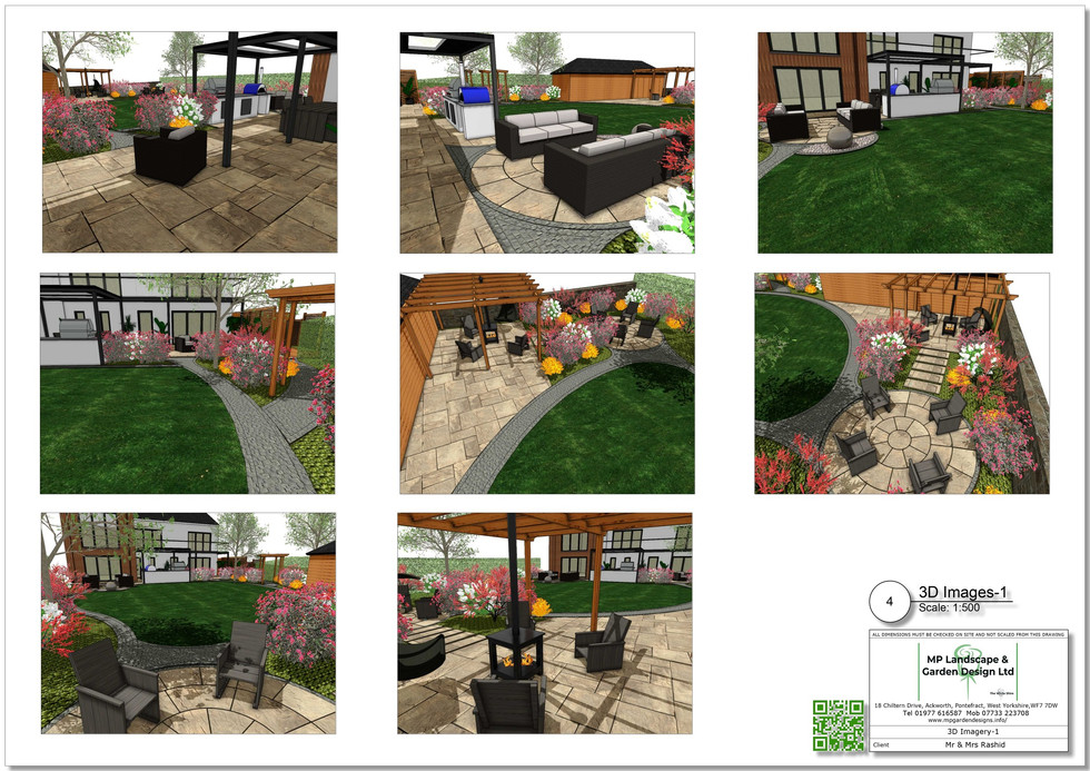 Garden design plan for a property in Bradford by MP Landscape & Garden design Ltd