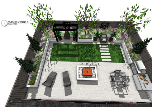 Garden design for a property in Wakefiedl by MP Landscape & Garden Design