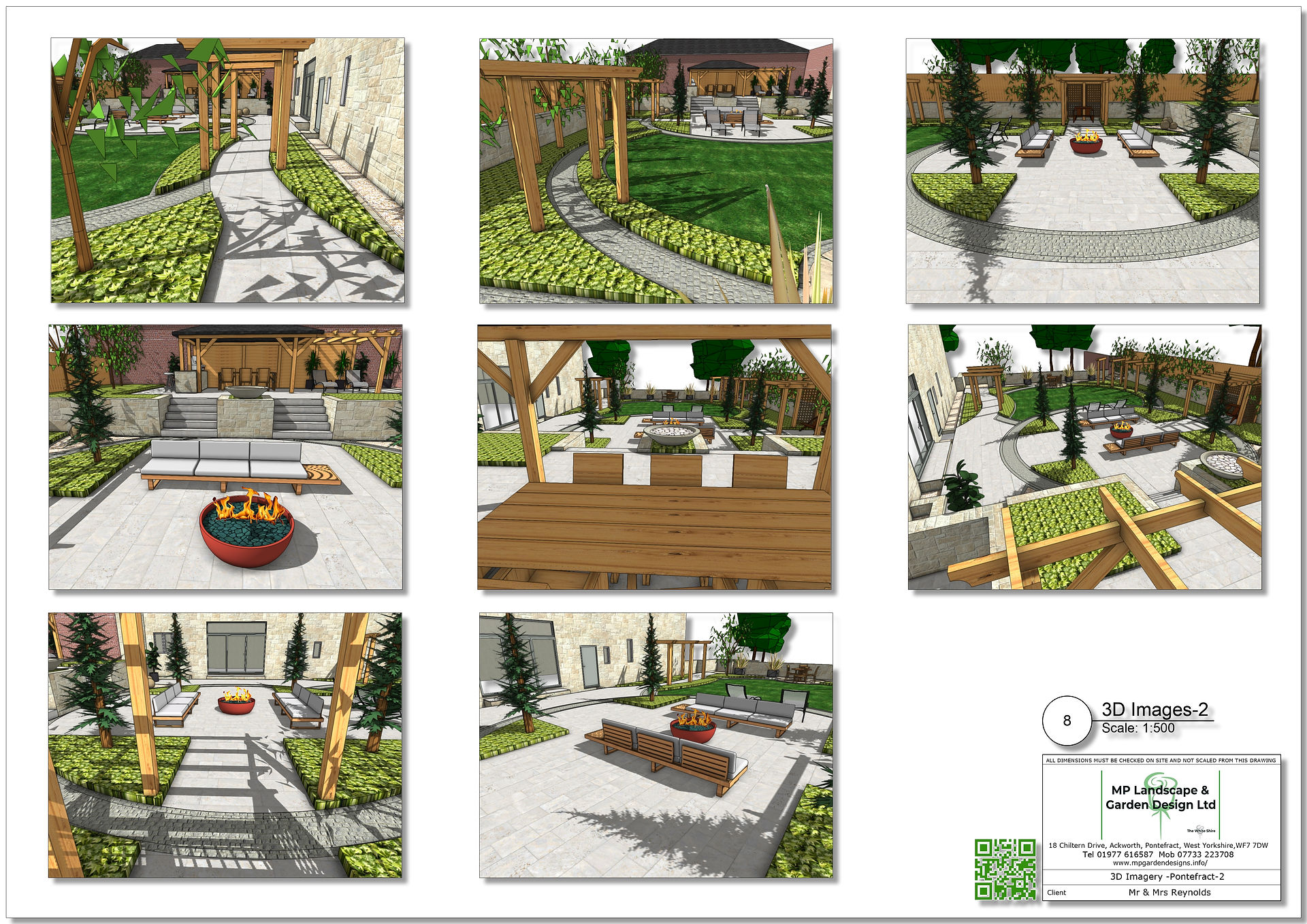 Garden design for a property in Badsworth, West Yorkshire.
