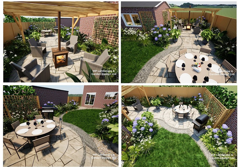 Landscape design for a property in Bradford by MP Landscape & Garden design Ltd