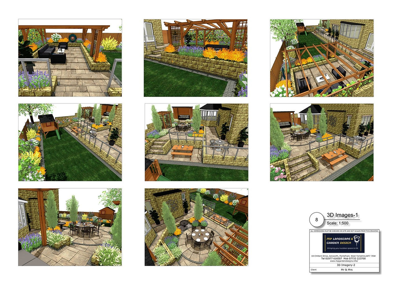 Landscape design for a property in Batley by MP Landscape & Garden Design