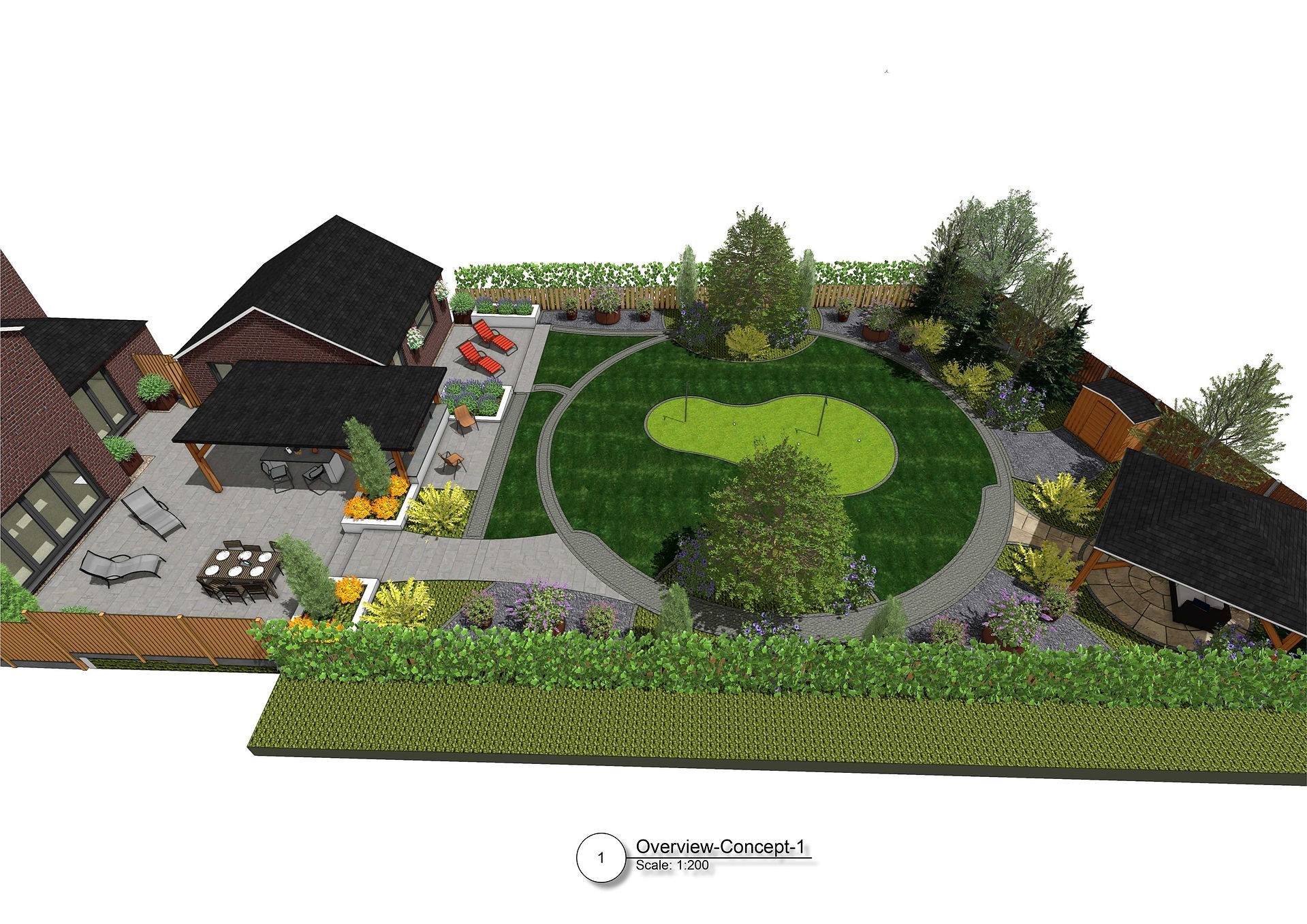 Landscape design, Wakefield by MP Landscape & Garden Design Ltd