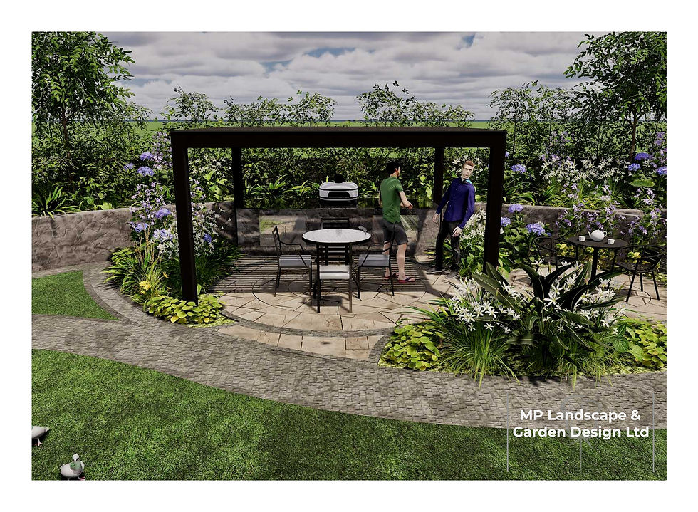 Louvered pergola