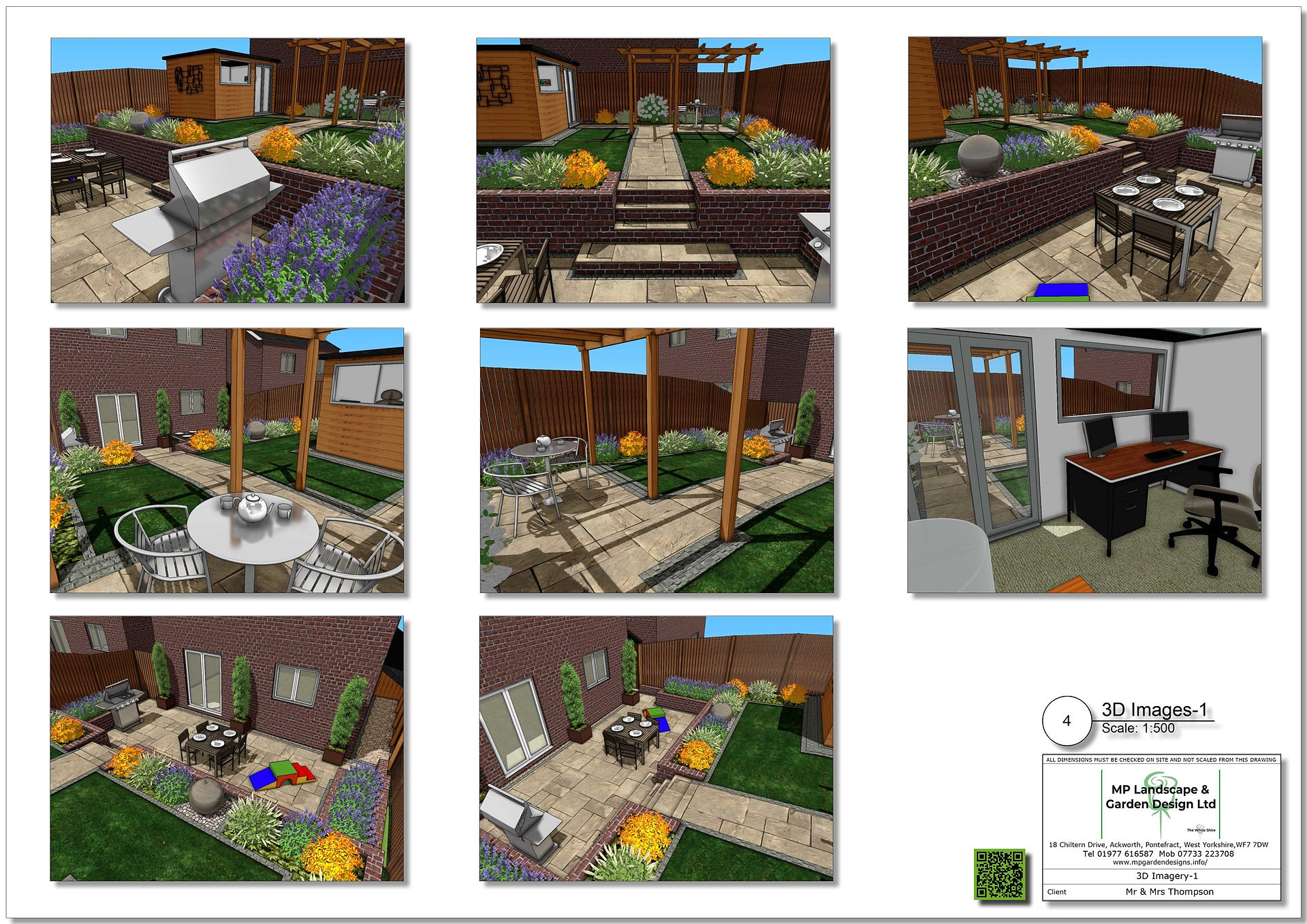 Garden design plans for a property in Wakefield by MP Landscape & Garden Design Ltd